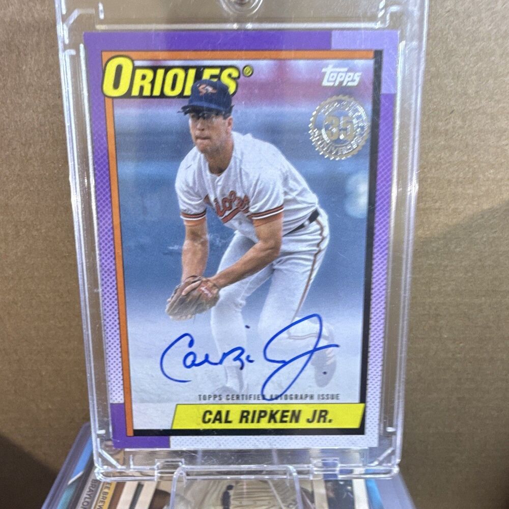 2025 Topps Series 1 Cal Ripken 1990 Topps Baseball Autographs Auto #90AU-CR
